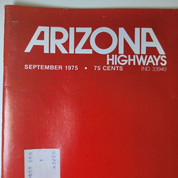 Arizona Highways September 1975 Sunset Cactus Cave Rock Formations Vintage Art - Picture 2 of 10